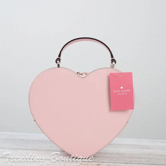 NWT Kate Spade New York Love Shack Heart Crossbody in Chalk Pink - Picture 6 of 13